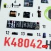 Kelik K48042 Harrier GR1/GR3 interior 3D decals for Kinetic kit (1/48)